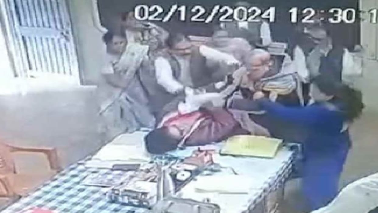 Police has arrested the head teacher who beat up a female BEO in Chhattisgarh