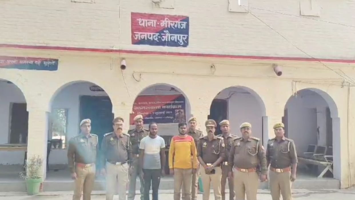 Two robbers arrested with 190 cylinders stolen from gas agency in Jaunpur