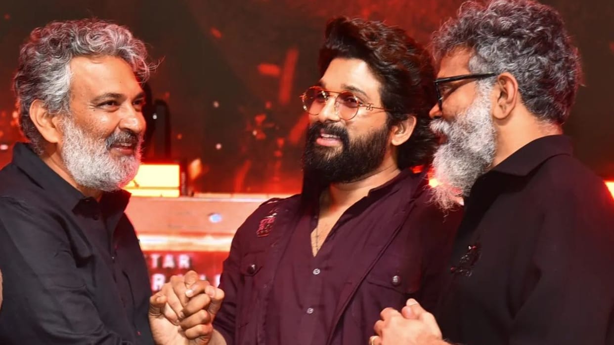 SS Rajamouli reviews Allu Arjun entry scene from Pushpa 2 at pre release event fans excited