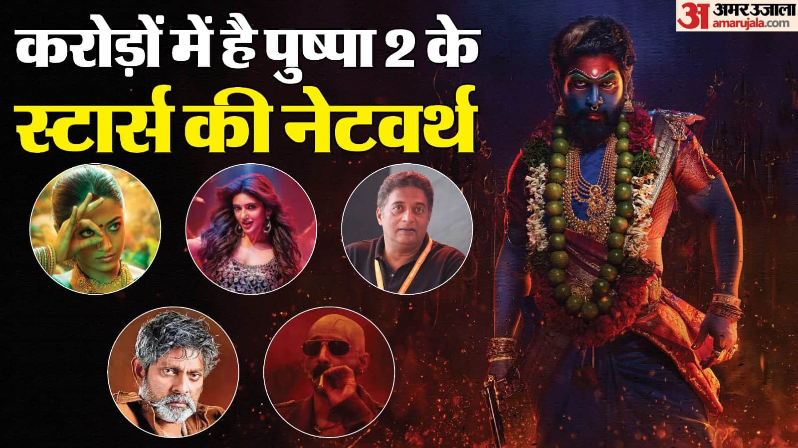 Pushpa 2 Starcast Networth Allu Arjun rashmika mandanna fahadh faasil prakash raj jagapathi babu sreeleela?