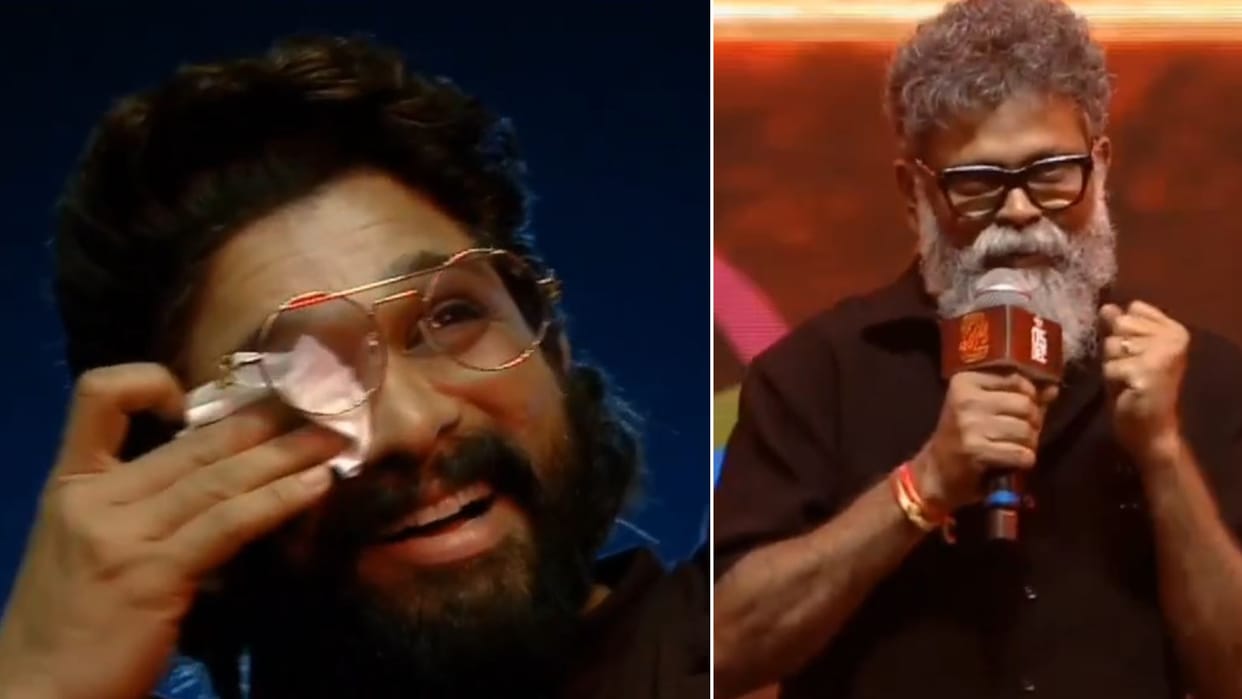 Pushpa 2 Allu Arjun get emotional As Sukumar Lauds Him Ahead Of Film Release Video Goes Viral