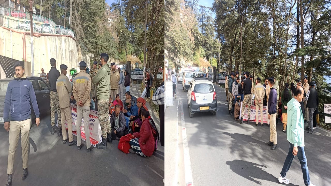 The visually impaired association staged a sit-in near the secretariat regarding their demands