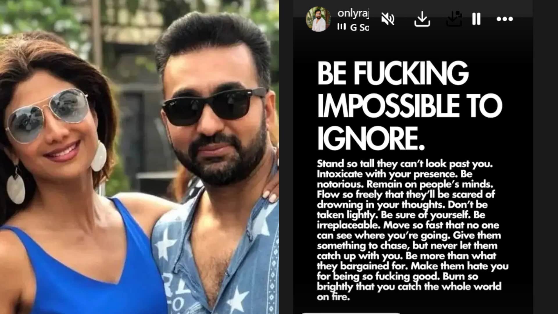 Shilpa Shetty Husband Raj Kundra ED Raid Case Both Share Social Media Post