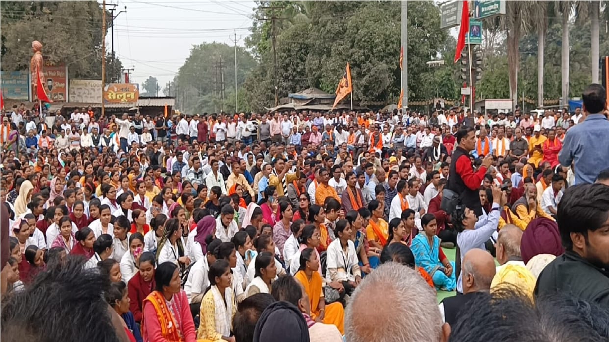 People took out a rally in Korba regarding atrocities on Hindus in Bangladesh