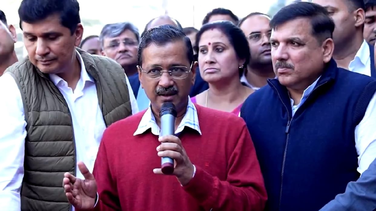 Arvind Kejriwal raised questions on Delhi s security system by mentioning Manish murder case.