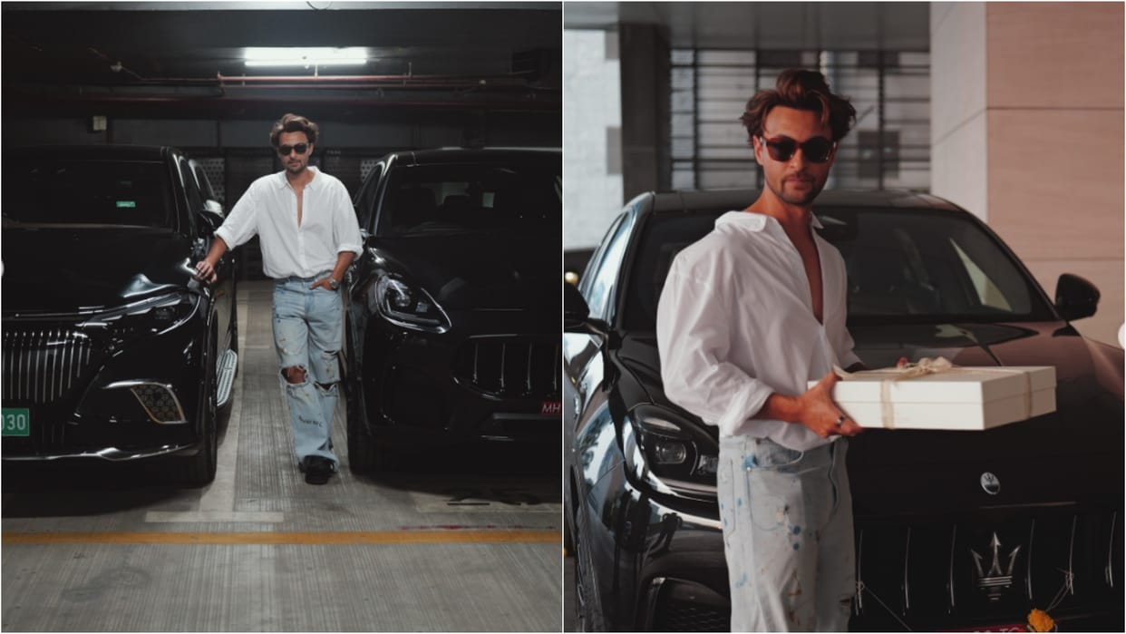 actor Salman Khan brother in law Aayush Sharma gifted himself a stunning new Maserati Grecale shares photo