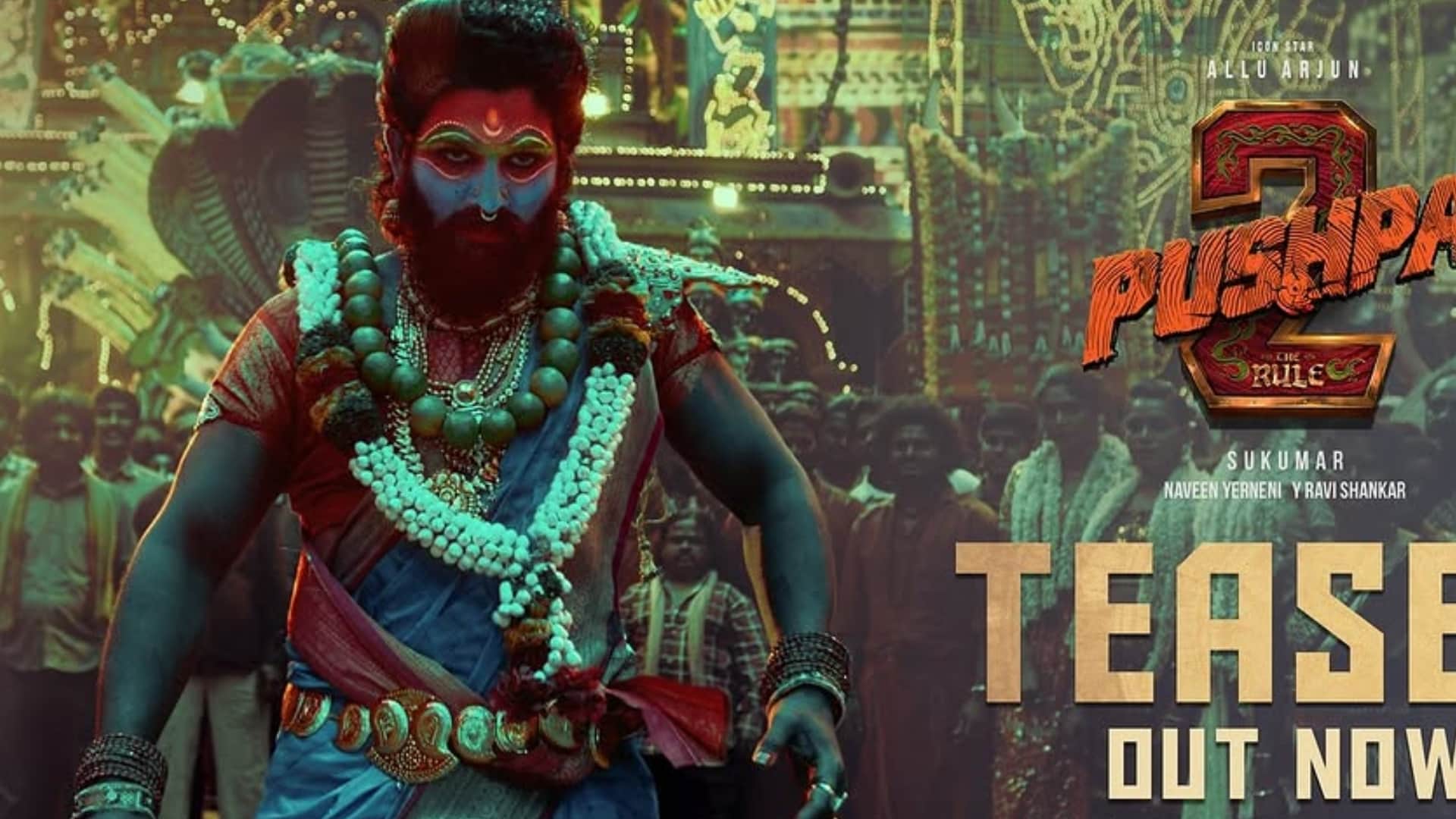 Pushpa 2 Movie Star Cast Looks Allu Arjun Rashmika Mandanna Fahad Fasil Sunil Konda Reddy