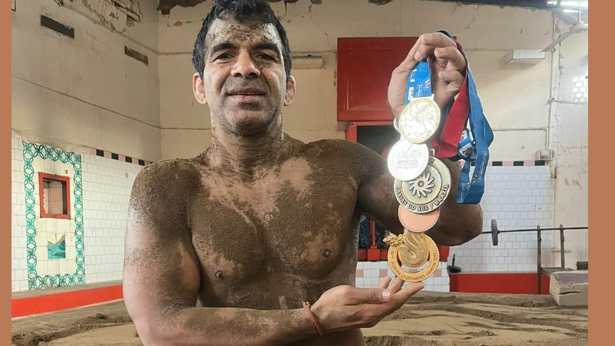 Wrestler Virendra, who is preparing for the sixth Deaf Olympics, sought blessings from the PM, posted on X and