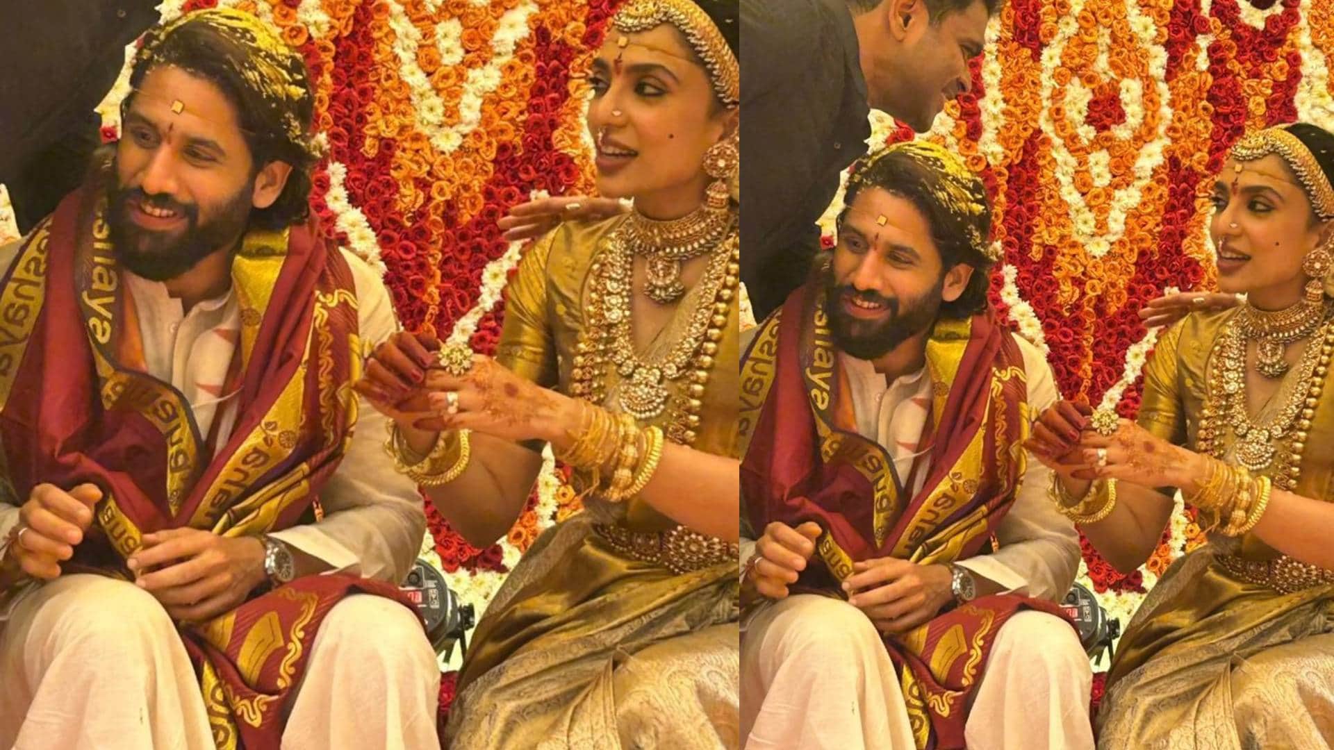 Naga Chaitanya and Sobhita Dhulipala tied knot in Hyderabad in presence of family Nagarjuna drops wedding pics