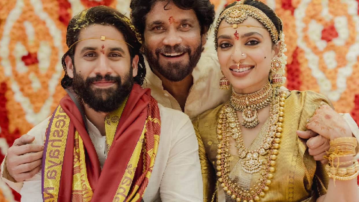 Naga Chaitanya and Sobhita Dhulipala tied knot in Hyderabad in presence of family Nagarjuna drops wedding pics
