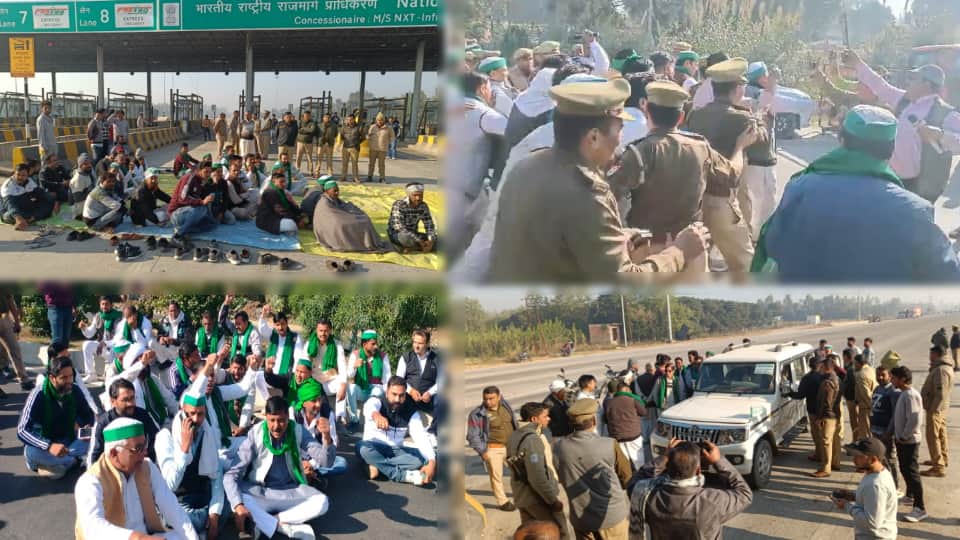 BKU Delhi March: Police stopped West UP farmers from going to Noida, many workers put under house arrest