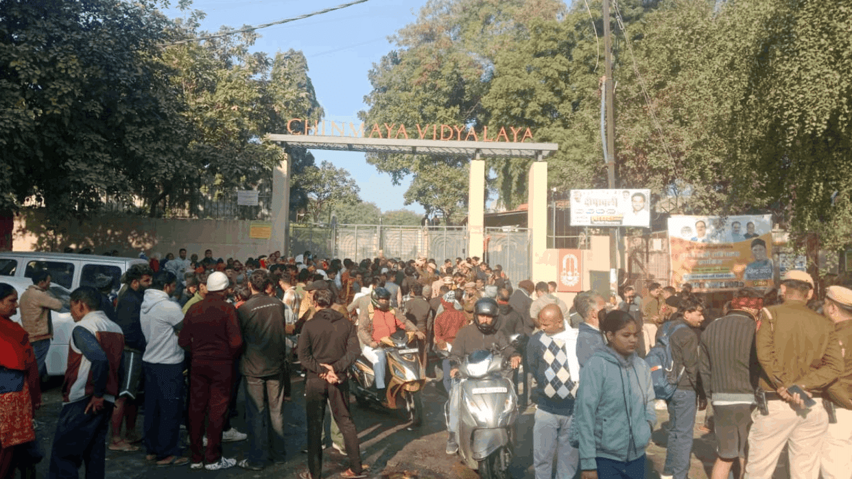Family members protest after suspicious death of student Prince in Chinmaya School in Vasant Vihar