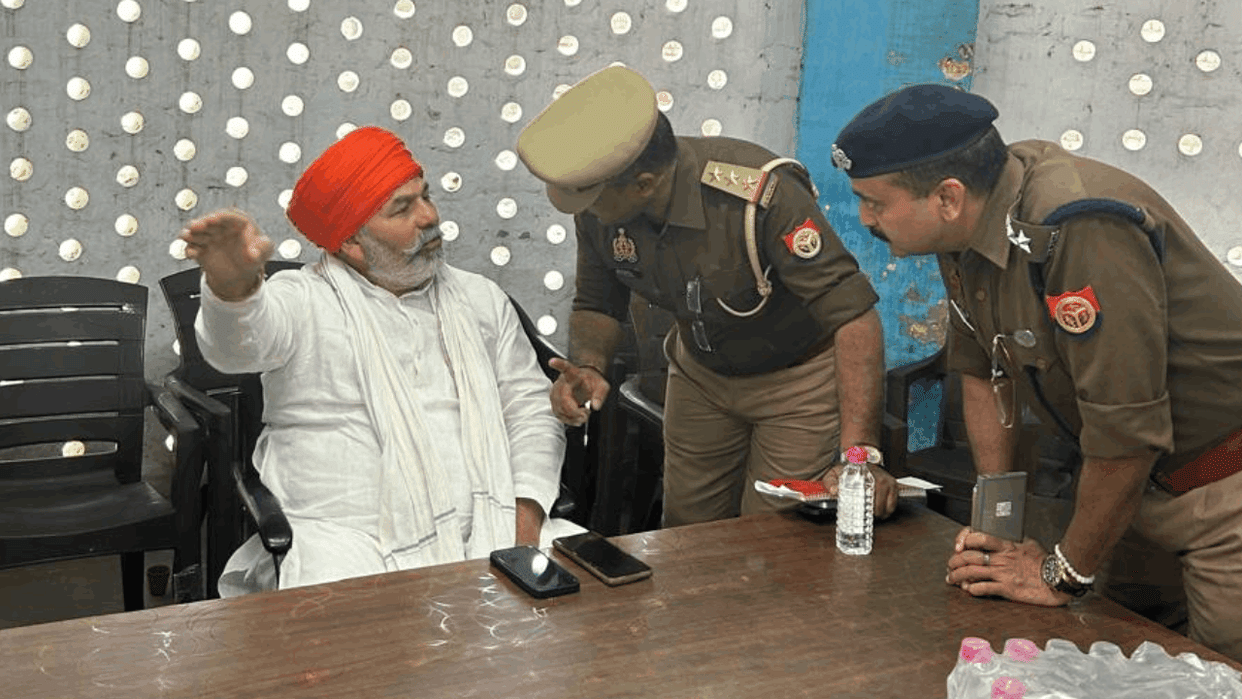 Police stopped Rakesh Tikait who was going to Noida said-now there will be a fight to end