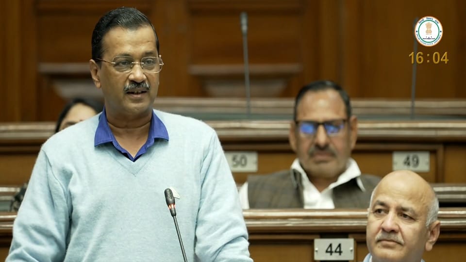 Arvind Kejriwal raised the issue of law and order in Delhi in the assembly