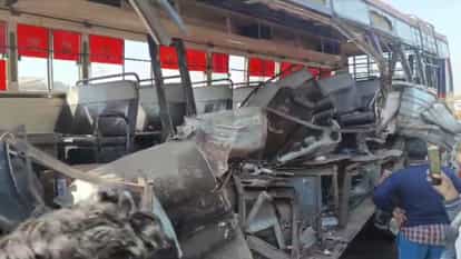 Accident in Amritsar tractor trolley and bus collide two passenger killed