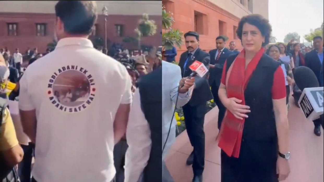 PM Modi running away from discussion on Adani issue in Parliament says Priyanka Gandhi