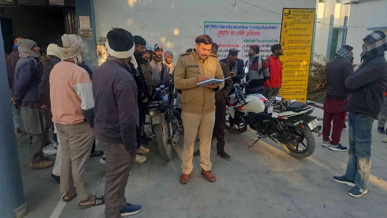 Accident in Bazpur Two brothers riding a bike died after being hit by a tractor trolley Udham Singh nagar