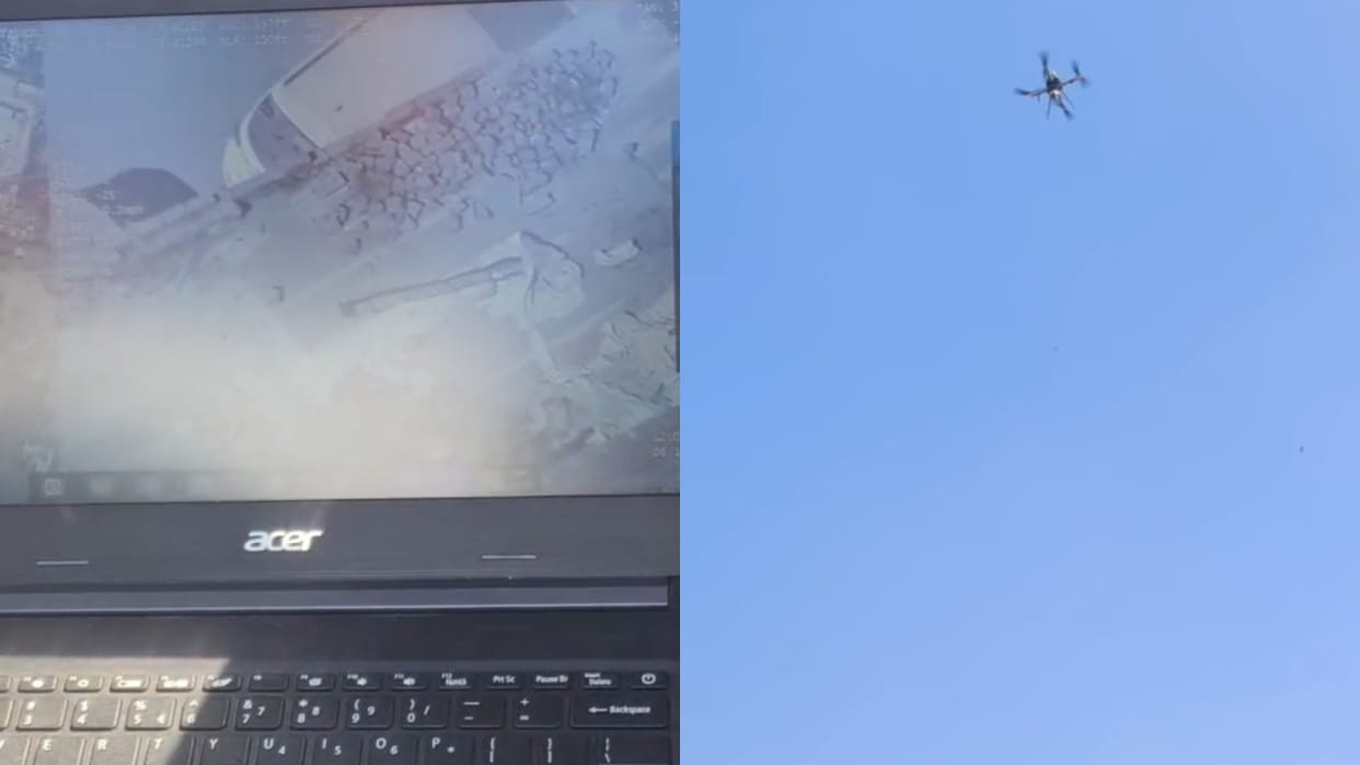 Drones monitoring sensitive areas of Bareilly bricks and stones found on roofs