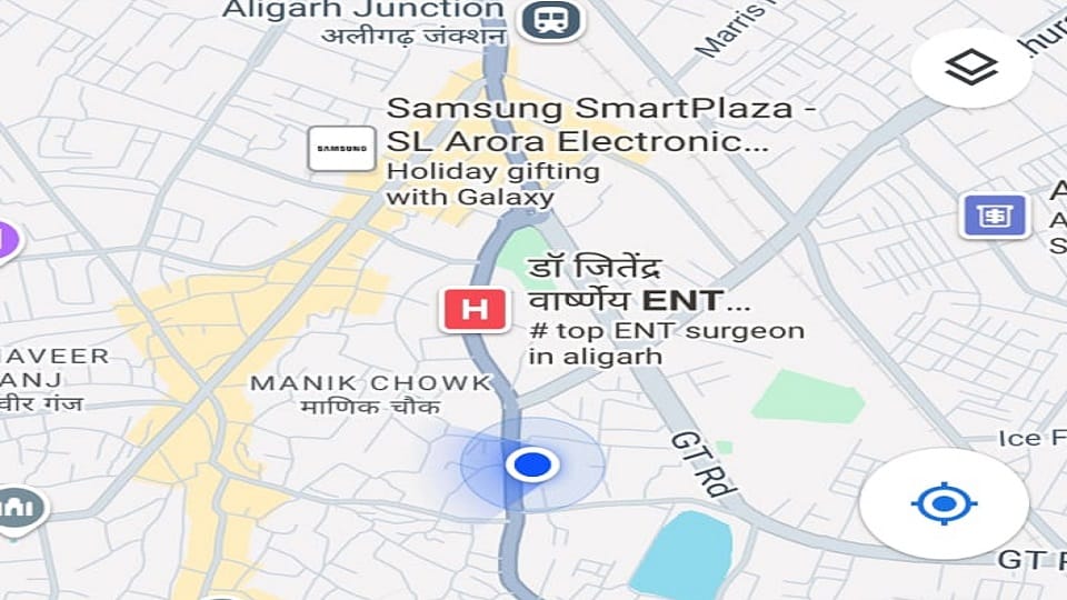 Google map is showing wrong path