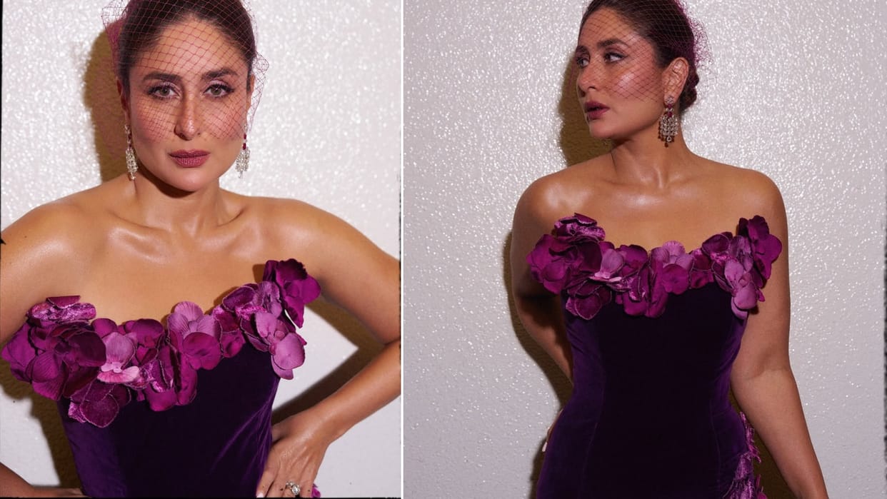 Kareena Kapoor Khan Looks most Glamourous Purple Dress Jeddah Fans reactions Bebo Slays All Looks Viral Photos
