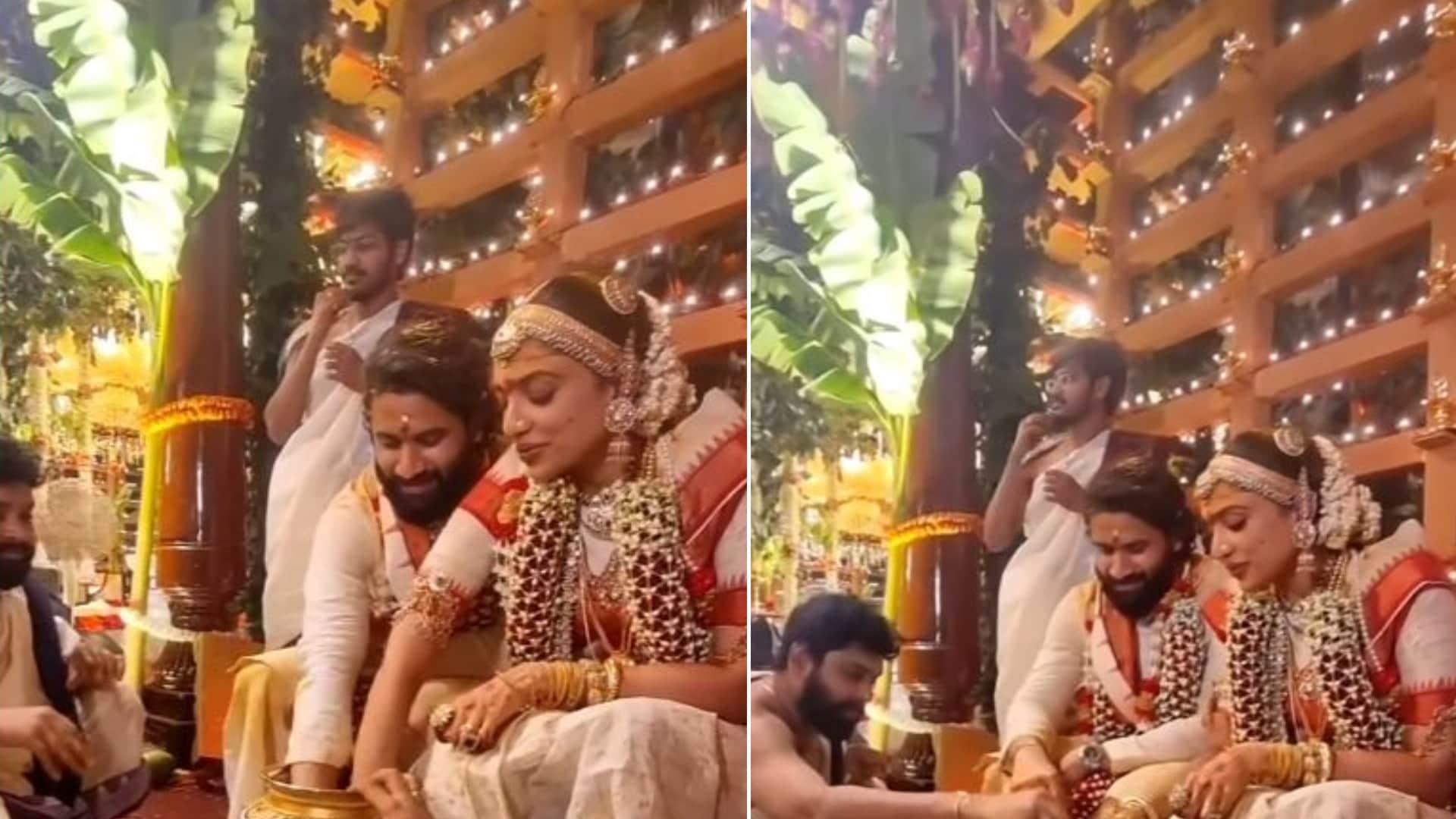 Naga Chaitanya Sobhita Dhulipala Play The Ring Game In Unseen Video From Wedding goes viral on social media