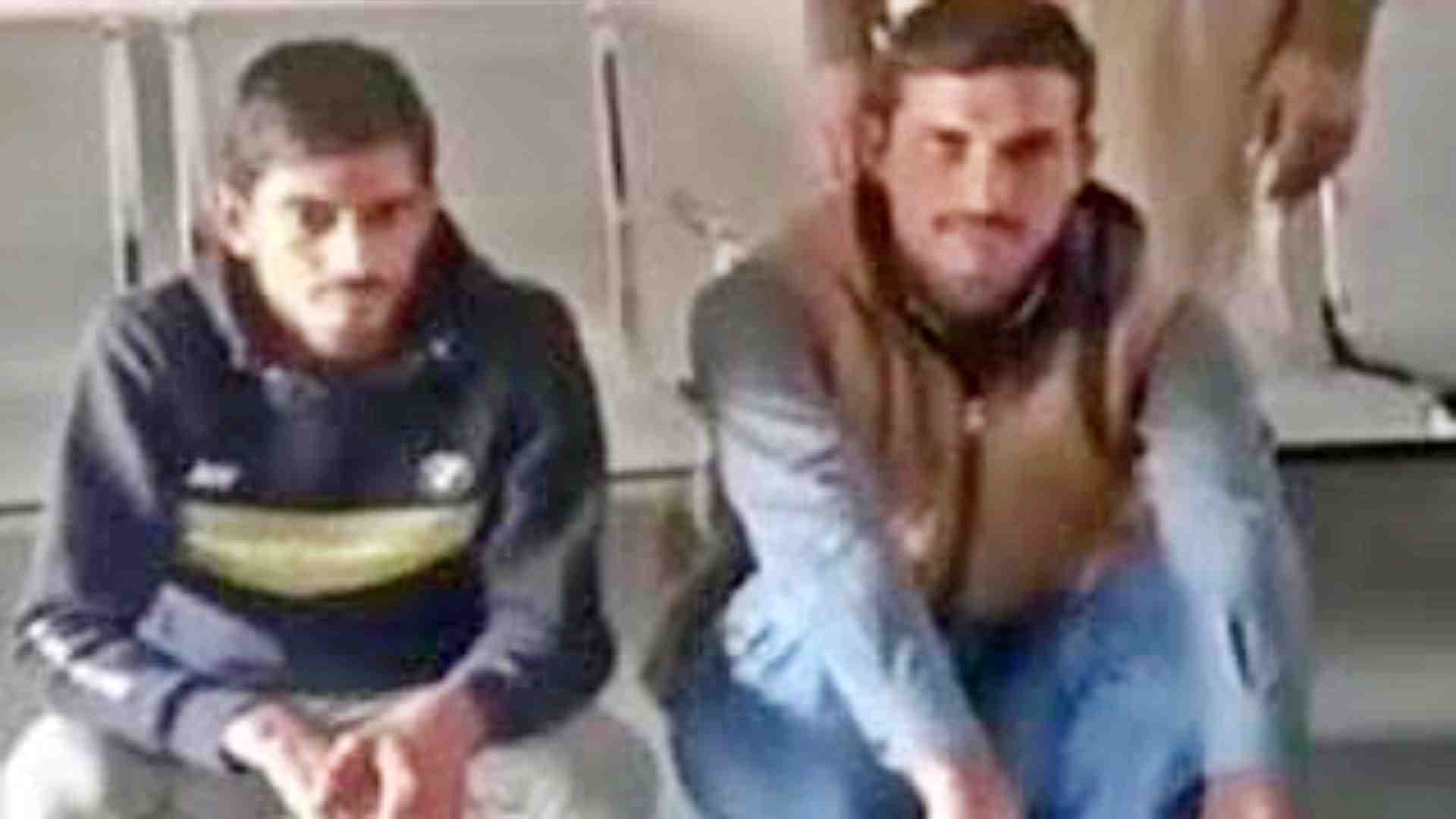 पुलिस की गिरफ्त में आरोपी।