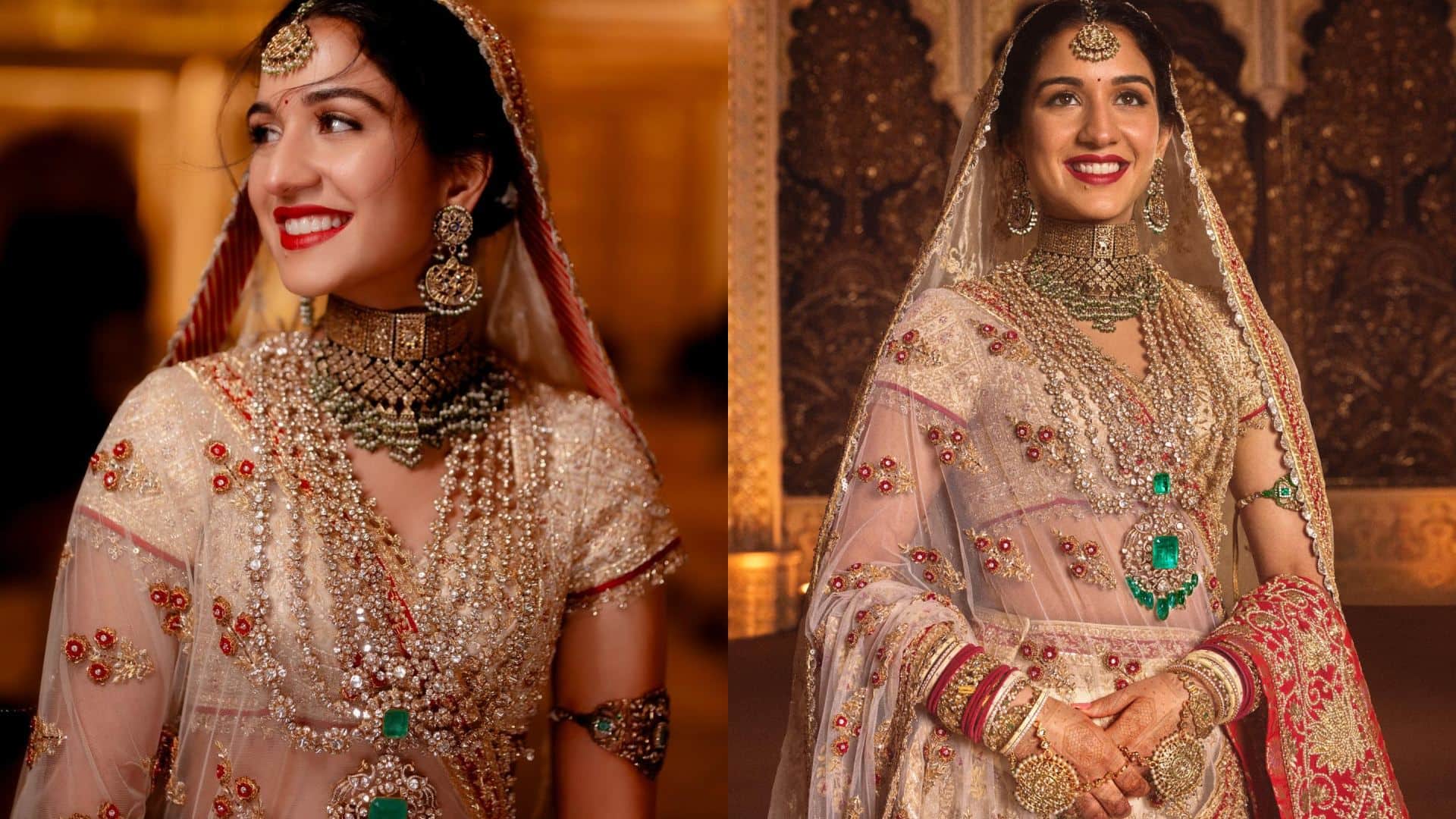 Year Ender 2024 bridal look of radhika merchant wife of anant ambani see photos here