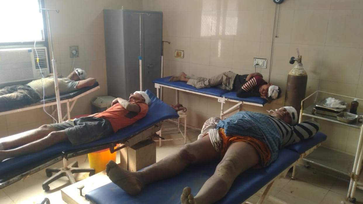 Old boundary of Gorakhpur normal power substation collapsed, five workers injured