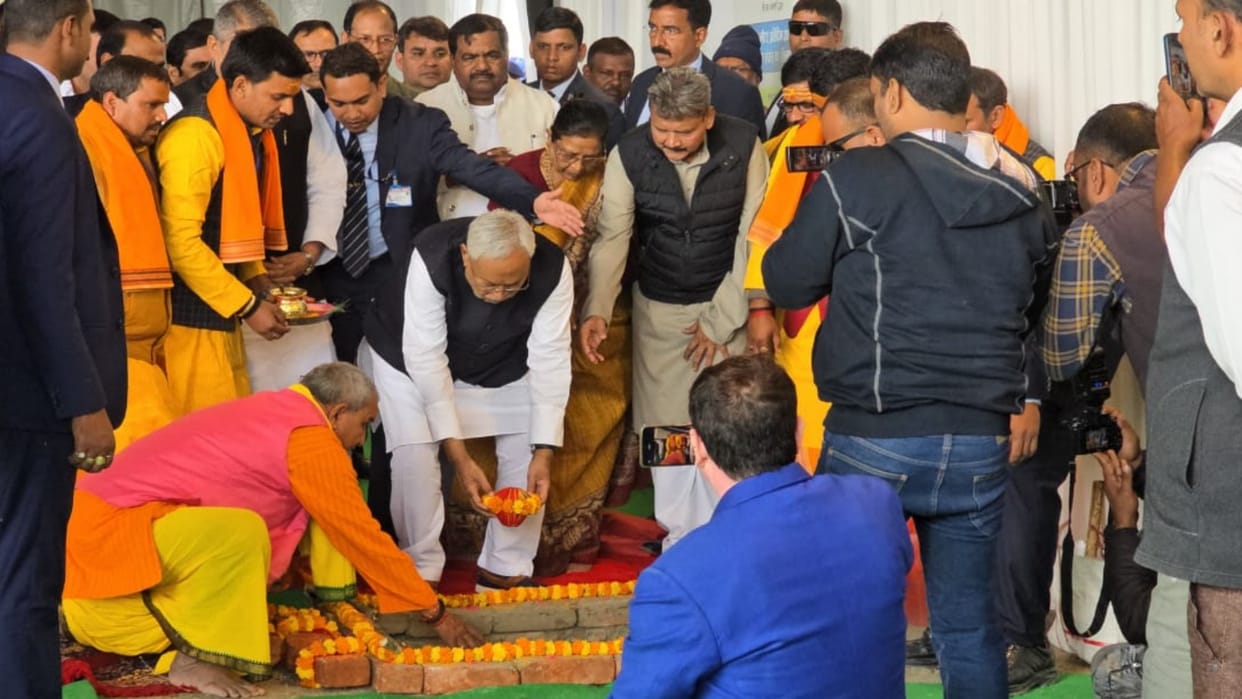 Gopalganj: CM Nitish Kumar laid foundation stone of Sudha Dairy Plant, 1 lakh liters of milk will be produced