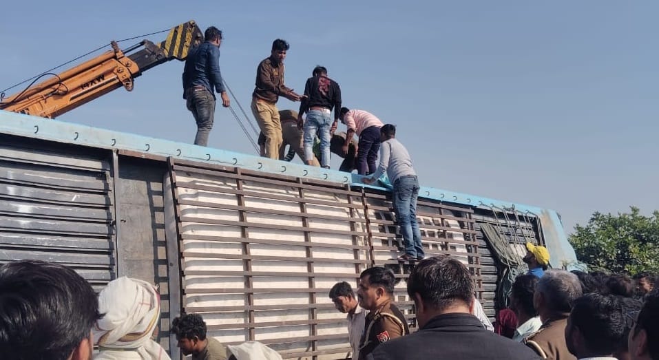 Kannauj Accident Sleeper bus was blown to pieces permit was for 47 there were 50 passengers