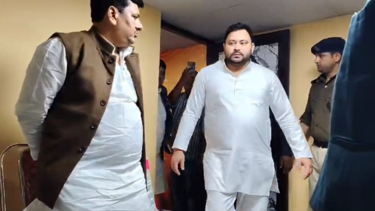 Lakhisarai News: Tejashwi Yadav targeted Vijay Kumar Sinha, says Deputy Chief Minister has no qualities