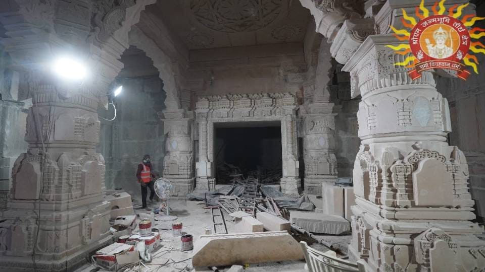 Shri Ram Mandir Trust released pictures of temples under construction in Ayodhya