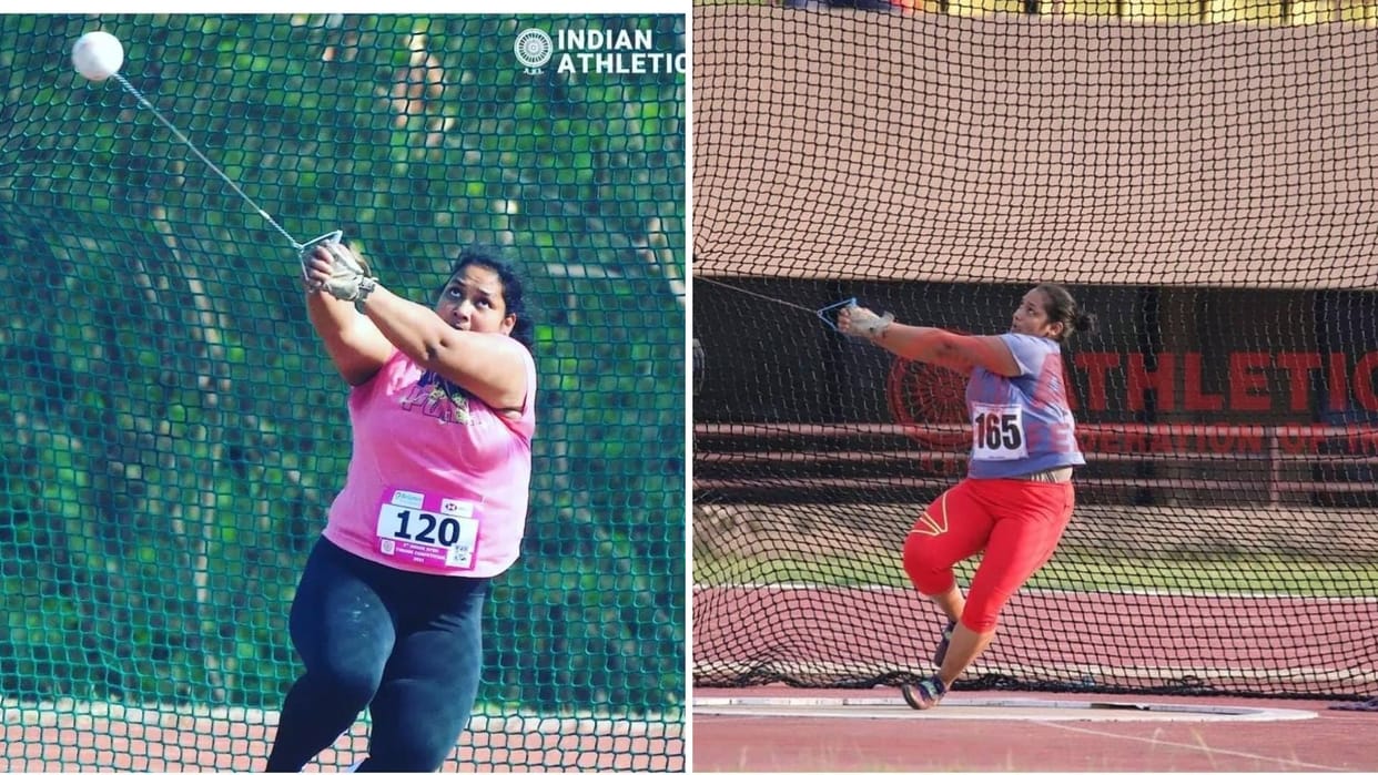 National Games will be played in Uttarakhand from January 26 hammer throw players are practicing