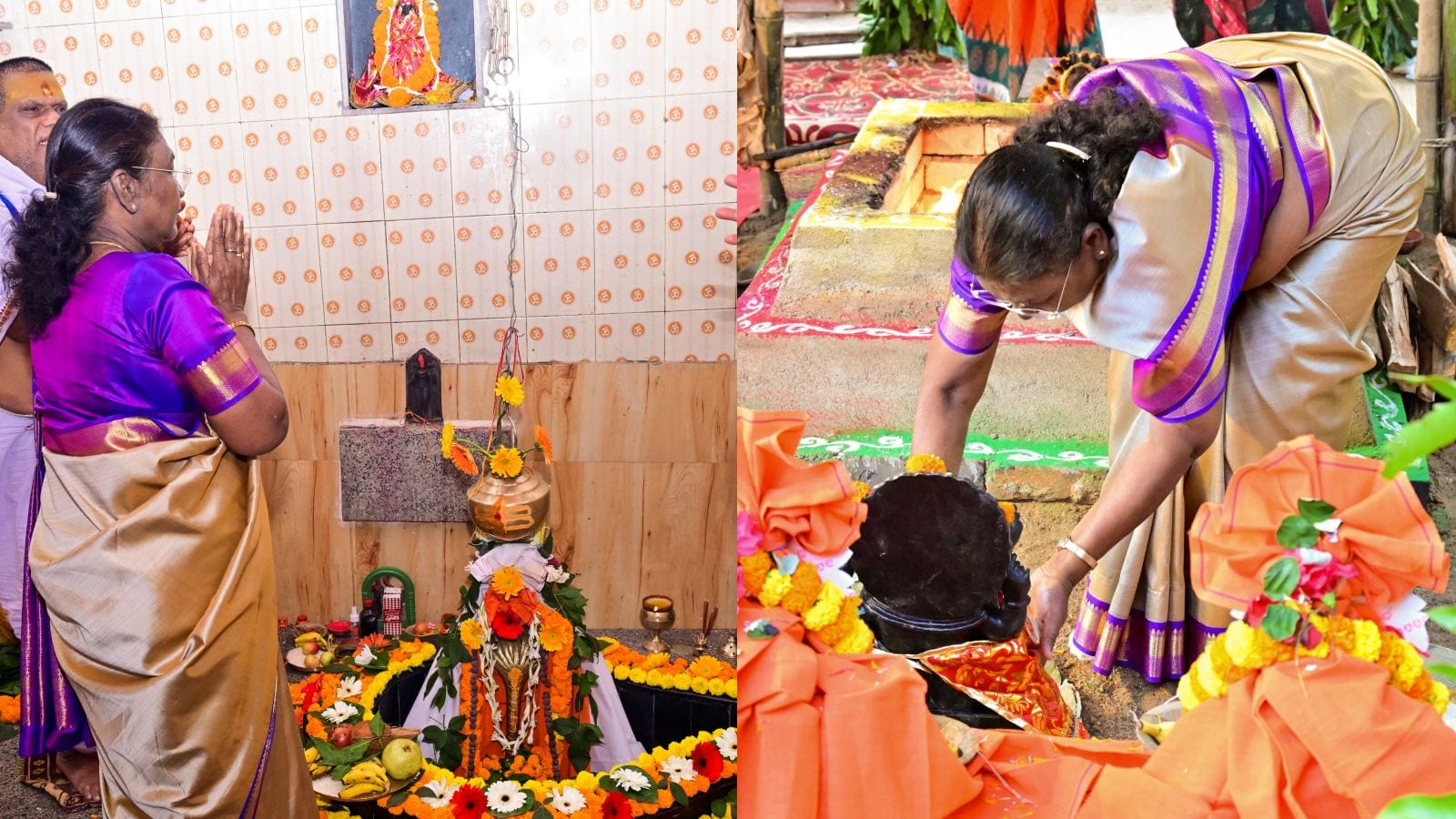President Droupadi Murmu visits birthplace Uparbeda felicitated her teachers news in hindi