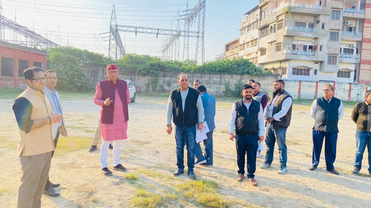 MLA Saurabh Shrivastava inspected works at CM Anglo Bengali Inter College Varanasi