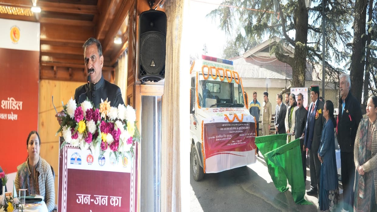 100 day TB eradication campaign started, CM Sukhu flagged off the mobile van tuberculosis