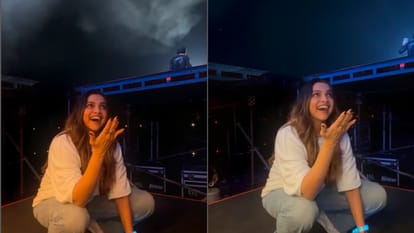 Deepika Padukone spotted with daughter dua padukone singh while returning from bengaluru to mumbai