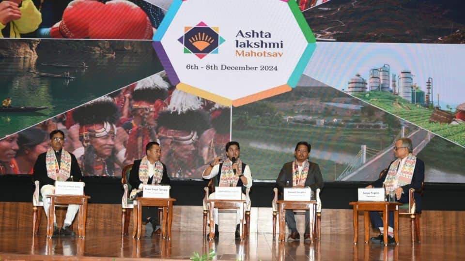 Ashtalakshmi Mahotsav Photos Jyotiraditya Scindia sukanta majumdar ramp walk in Bharat Mandapam