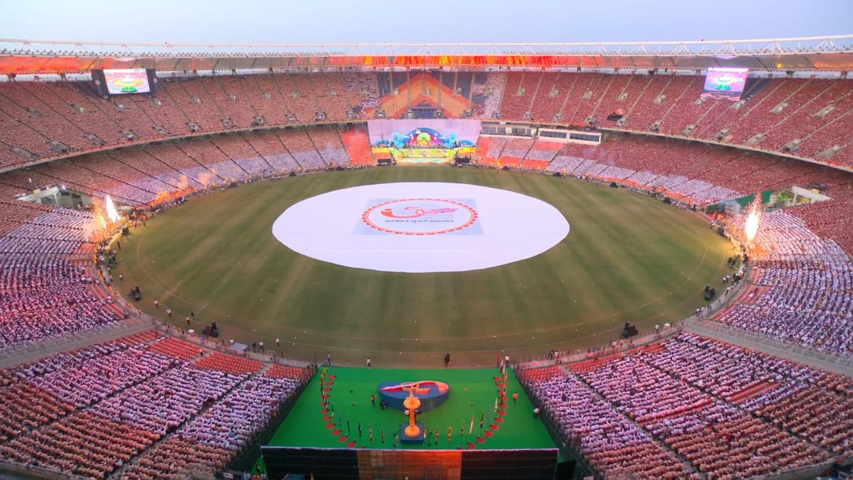 baps karyakar suvarna mahotsav 2024 grand finale celebration ahmedabad pm modi speech