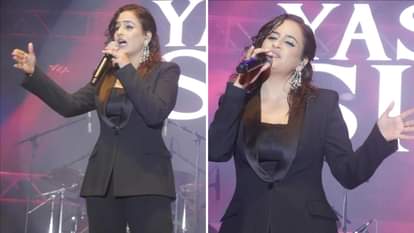 Singer Kailash Kher yashika sikka in varanasi performed on namo ghat youth danced and charm