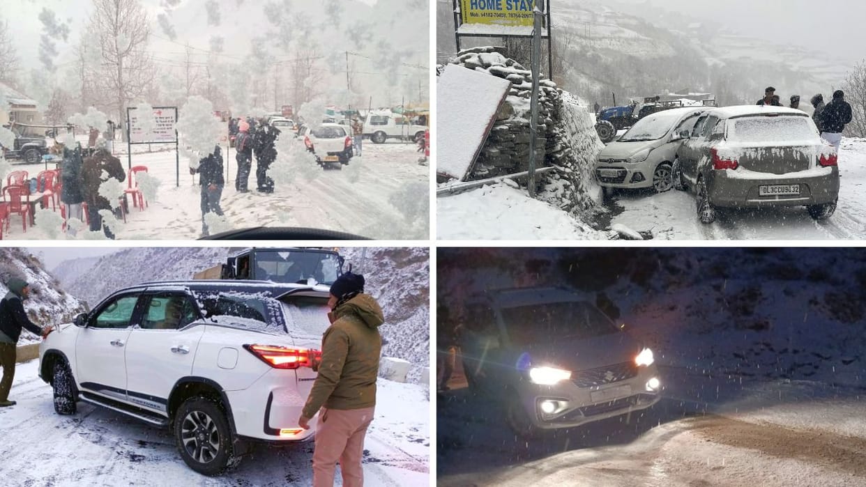 Weather changed in Himachal Cold increased due to snowfall in hilly areas