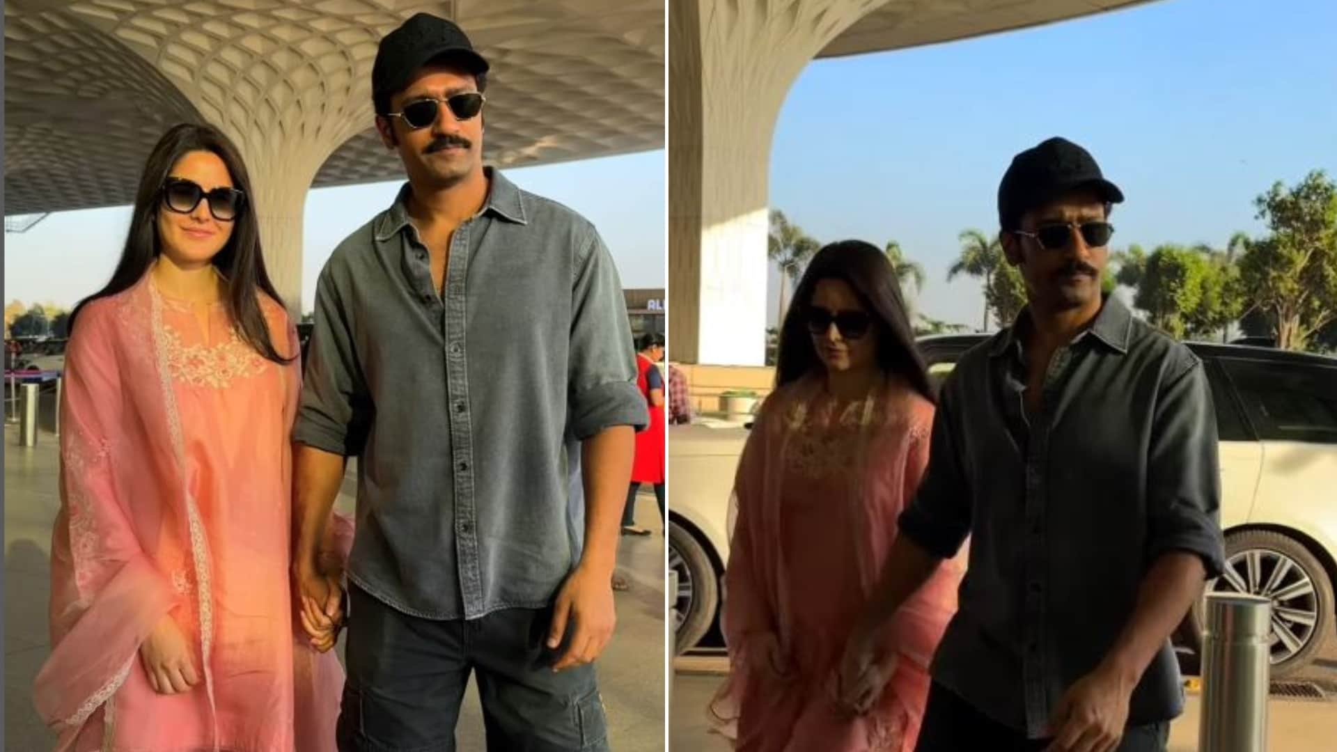Katrina Kaif Vicky Kaushal Get Papped Spotted Walking Hand In Hand At Airport Fans Reaction goes viral