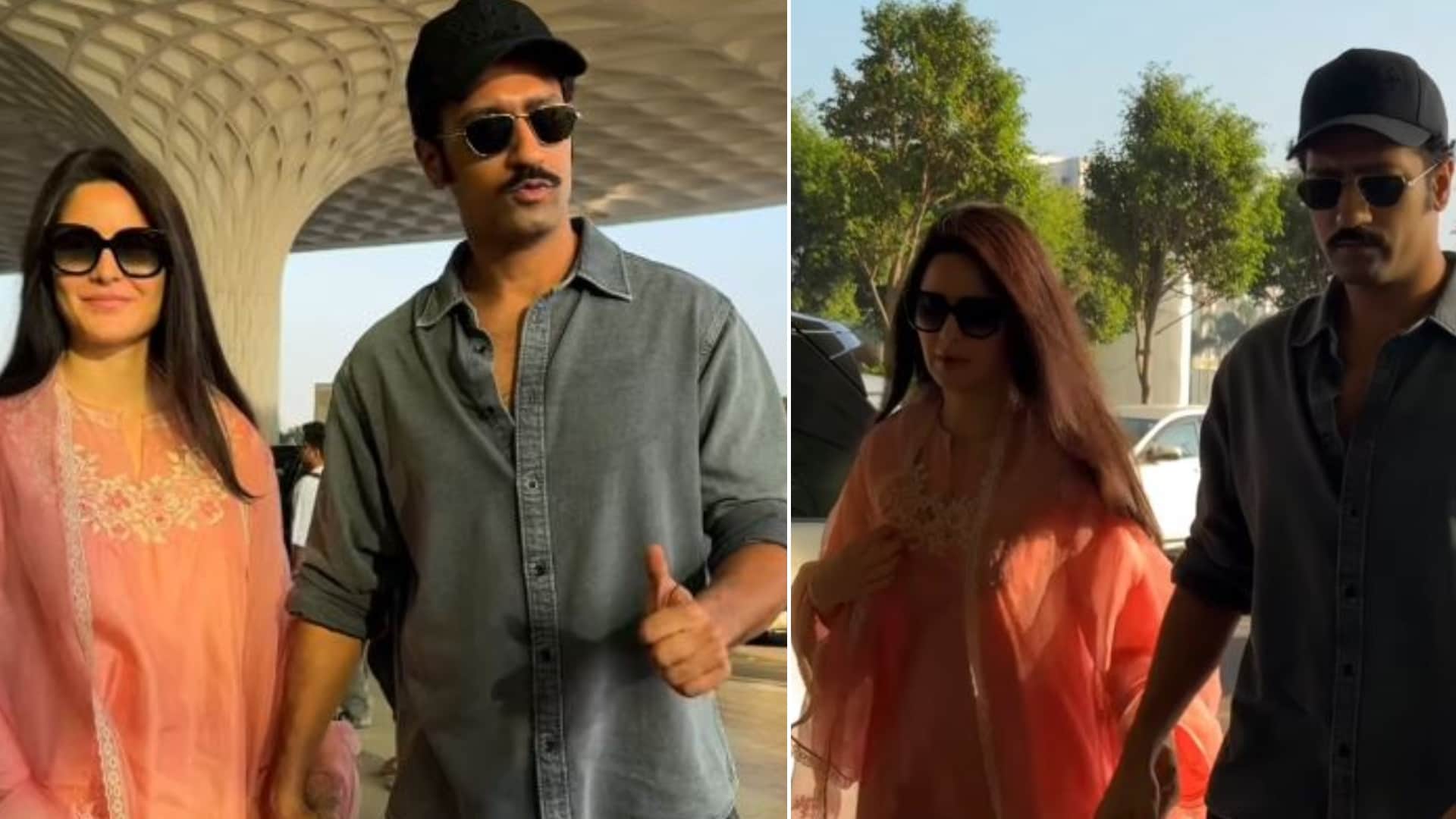 Katrina Kaif Vicky Kaushal Get Papped Spotted Walking Hand In Hand At Airport Fans Reaction goes viral