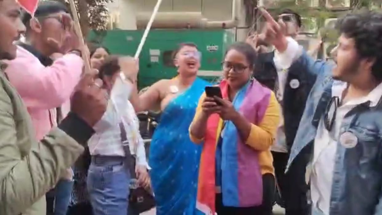 Slogans of freedom were raised on the streets for gender equality in Varanasi: Queer pride march was taken out