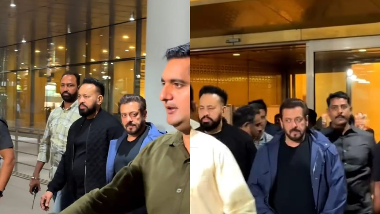 Sikandar Actor Salman khan return to mumbai after dabanng reloaded Tour