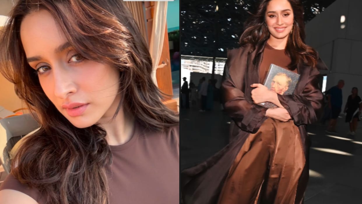 Shraddha Kapoor reached Abu Dhabi for holiday showed beautiful glimpses of the place in Brown Dress