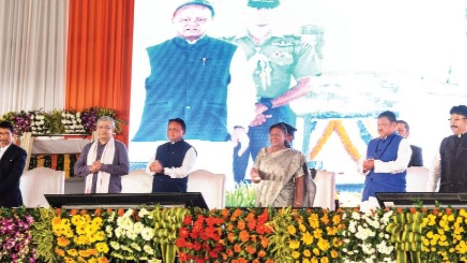President Droupadi Murmu Railway Minister Ashwini Vaishnaw Odisha Infra Projects inauguration
