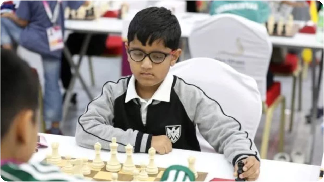 Nine-year-old Aarit became the youngest Indian to defeat a Grandmaster defeated America's Ziyatdinov