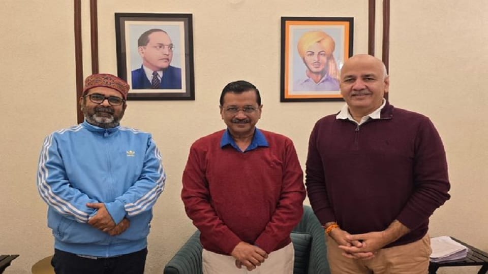 Avadh Ojha first statement came after getting ticket in place of Manish Sisodia