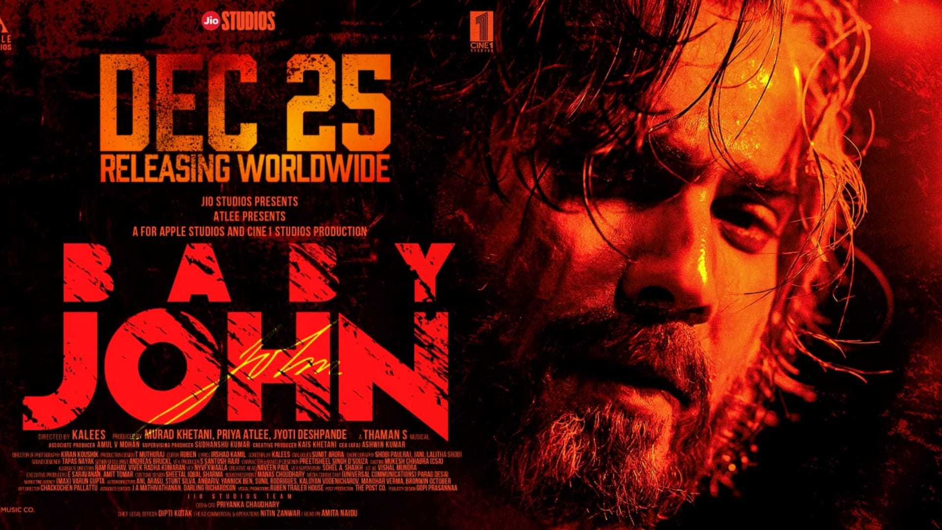 Baby john song Beast Mode out Varun Dhawan showed amazing in action avatar watch video